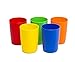 Greenco Set of 5 Unbreakable Reusable Plastic Kids Cups, Assorted Colors, 5 oz., Model: 122, Toys & Play
