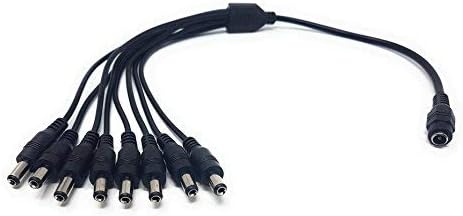 MainCore Female to 8 way Male DC Power 5.5 x 2.1mm Y Splitter Barrel Adapter 12V PSU/CCTV, Security Cameras, Monitor - Image 4