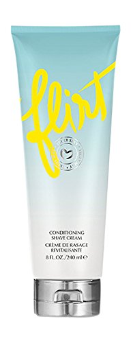 Pure Romance Conditioning Shave Cream - Truly Sexy Flirt - Jojoba Oil & Gentle Formula for Sensitive Skin - Prevents Razor Bumps & Ingrown Hairs - Exquisite Jasmine & Lemon Scent, 8 Fl Oz
