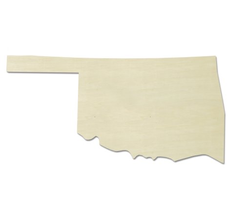 UNFINISHEDWOODCO Unfinished State Wood Cutouts, 