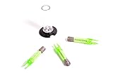 Carbon Express LAUNCHPAD Precision Lighted Nock, Lightweight Universally Compatible Design, 3-Pack, Green