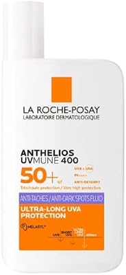Protetor solar anti-manchas SPF 50+, Fórmula com Mexoryl 400, Fluido Invisível, Anthelios UV-MUNE 400, 50 ml