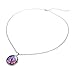 Taylor9005 1 X Dragon Cat Eye Necklace Pendant - Purple Colorful Art Jewelry Purple