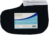 Deo Black Cotton Manicure Pedicure Mitts Booties Spa Treatment Liners Hands Feet view 4