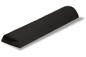 Earthlite Bolster Pillow Half Round – Durable Massage Bolster, 100% PU Upholstery incl. Strap Handle/Professional Quality for Massage Tables/Back Pain Relief