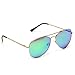 WearMe Pro - Classic Mirror Lenses Aviator Sunglasses w/Flex Hinges