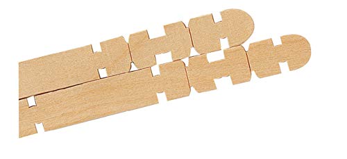 Chenille Kraft 371852 Notched Action Stick for Building, 4-1/2" Size