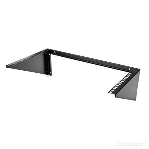 StarTech.com 6U Wall Mount Patch Panel Bracket - 19 in - Steel - Vertical Mounting Bracket for Networking and Data Equipment (RK619WALLV)