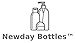 Newday Bottles, Plastic Bottle 6 Oz Amber Cosmo Round PET BPA-Free with Black Lock Down Lotion Pump, Pack of 6