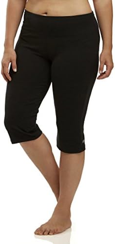 Marika Curves Women's High-Rise Tummy Control Capris (Plus Size) 3X Plus Black