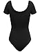FPT Womens Basic Short Sleeve Bodysuit BLACK SMALL