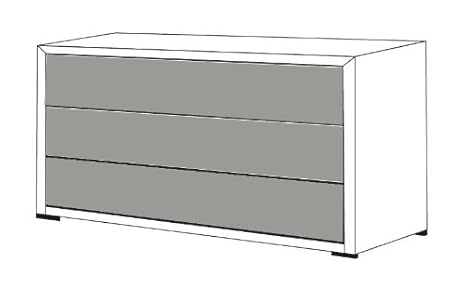 Donna Rustic Oak Large Narrow 3 Drawer Chest With Havanna Finish
