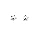 HANFLY 925 Sterling Silver Star Stud Earrings, Small Minimalist Design, Delicate Fashion Jewelry for Women (Silver-Star)