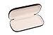 Hard Metal Bodied Eyeglass Case for Medium to Large Frames with Shiny Finish in Black