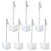 SAIKA Photo Memo Clip Resin Holder Stand 7pcs-White