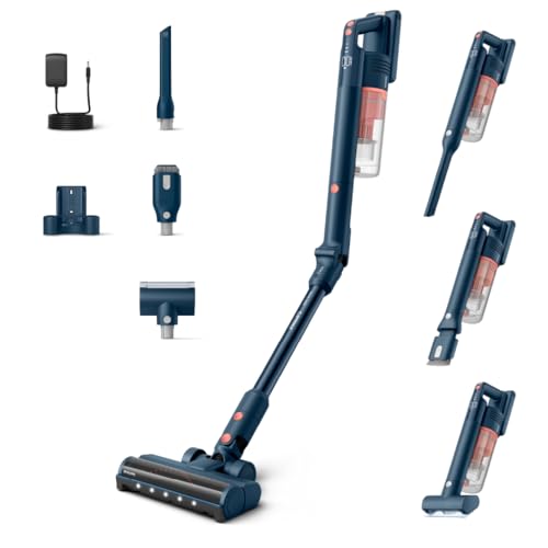 Philips SpeedPro Max Kabelloser Staubsauger 5000 Series Flex, Leistungsstarke Saugkraft, 60 Min. Laufzeit, Düse mit LED-Beleuchtung, Tierhaar-Düse, Fugendüse & Kombi-Zubehör, inkl. Display (XC5243/10)