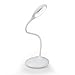 MAXOAK Dimmable Desk Lamp Kids Eye Care LED Table Lamp (Adjustable Gooseneck,Touch Sensitive Control,Lithium-ion Battery, USB Charging) for Home,Office,Bedroom,Reading,Studying,Working -White
