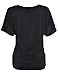 PattyCandy Womens Short Sleeve Shirring Dolman Drape Top, XS-5XL