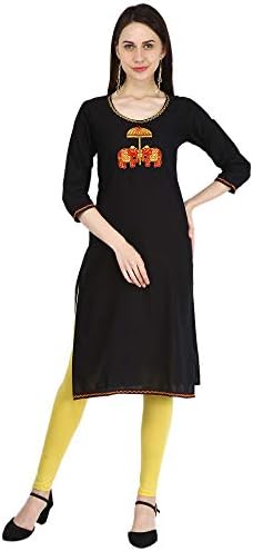 Ramkudi Indian Women's Embroidered Cotton Kurti Top