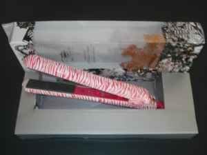 EVA NYC Hot Pink Zebra Ceramic Styling Iron, 1.25"
