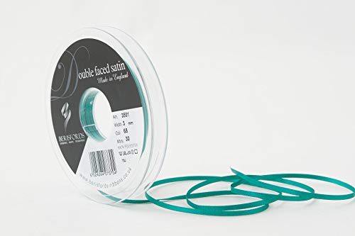 Berisfords 3501 Satinband 3 mm Jade 68 10,5 x 10,5 x 1,3 cm Double Face Poly Satinband, Jade