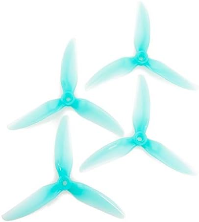 10 Pair HQ Prop DP 5x4.8x3 V1S Tri-Blade 3 Blade Propellers Props for FPV Racing Light Blue