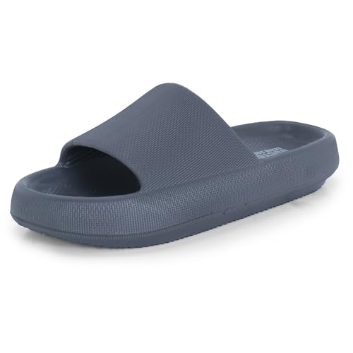 DOCTOR EXTRA SOFT Men's Classic Ultra Soft Sliders/Slippers with Cushion FootBed for Adult | Comfortable & Light Weight | Stylish & Anti-Skid | Waterproof & Everyday Flip Flops for Gents/Boys D-504