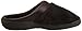 Isotoner Women's Microterry PillowStep Satin Cuff Clog Slippers, Black, 9.5-10 B(M) US
