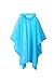 Zoophyter “Wind-Proof King” 4pcs Adult Emergency Disposable Rain Poncho (Blue)