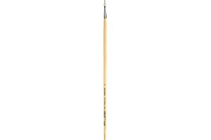 da Vinci Oil & Acrylic Series 7182 Top Acryl Paint Brush, Bright White Synthetic with Long Natural Polished Handle, Size 2