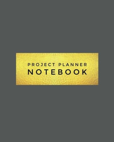 Project Planner Notebook: Grey Organizer For Your Projects Or Meetings, Our Book Includes: Attendees List, Action Items, Notes, Follow Up, & To Do List | 8”x10” Large Softback Journal