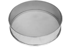 XLJP 304 Stainless Steel Sieve Diameter 30CM Height 10CM for Electric Vibrating Machine Screen Mesh 10-300(35 MESH)