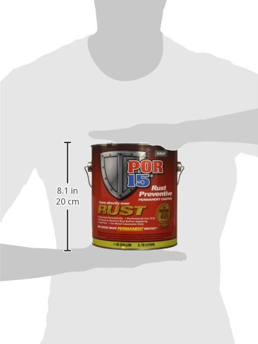 POR-15 45201 Gray Rust Preventive Coating - 1 gal