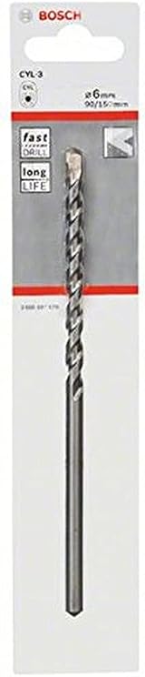 Bosch CYL-3 6mm x 90mm x 150mm Concrete Drill Bit Silver