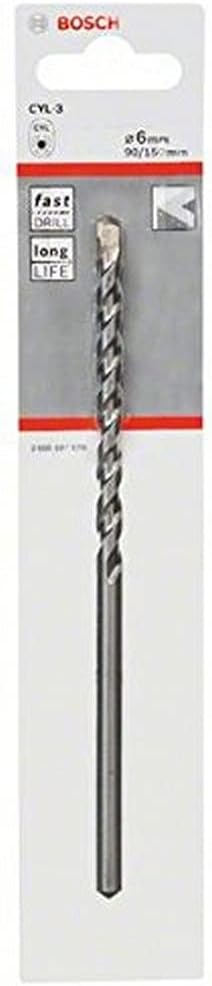 Bosch CYL-3 6mm x 90mm x 150mm Concrete Drill Bit Silver