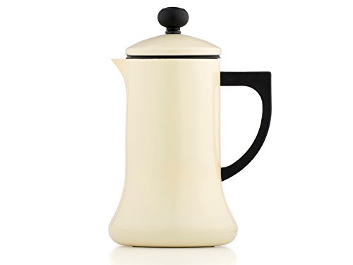 La Cafetiere CO000003 Coco Stovetop Hot Chocolate Pot and Frother, Cream