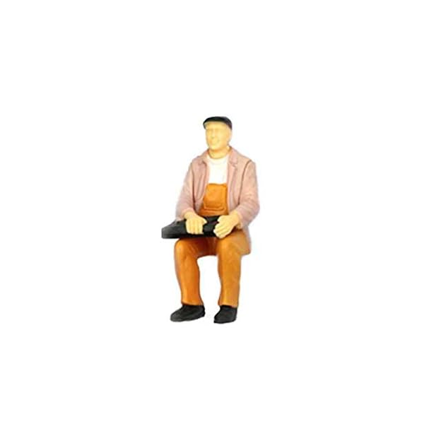 Perfeclan 1: 75 1: 200 Kunststoffzug Painted People Figures Park Sitzmodell , 1:75 – Bild 8