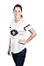 Ultra Game NFL New Orleans Saints Women's Jersey T Mesh Varsity Stripe Tee Shirt, White, X-Large