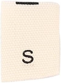 Size S (EXTRA EXTRA EXTRA LARGE) White Woven Clothing Size Labels (Package of 100)