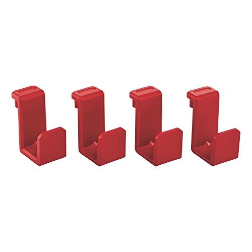 Rubbermaid Commercial Products 1997227 Heavy Duty Adaptable Utility Cart Accessory Hooks, 2.12" Height, 3.89" Width (Pack of 4)