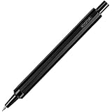 KOSFOR mechanical pencils comes with 0.5 &amp; 0.7 dual engine fulfilling any project's drafting needs; its leather protects the cartridge from damage, it is refillable pre-filled with 3 lead (Black)