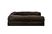 Furhaven Pet Dog Bed - Orthopedic Ultra Plush Faux Fur and Suede Traditional Sofa-Style Living Room Couch Pet Bed with Removable Cover for Dogs and Cats, Espresso, Large