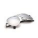 Zacway Small Polarized Spring Hinges Metal Aviator Sunglasses UV400 52mm (Silver Frame/Mirror Mercury Lens, 52)