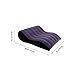 Gorge-buy Sex Pillow - 34.25 * 27.55 * 10.23inch Wedge Bed Pillow - Sex Toys Knight Pose Fun Mat- Wave Inflatable Flocking Pillow for Sex Love (D)