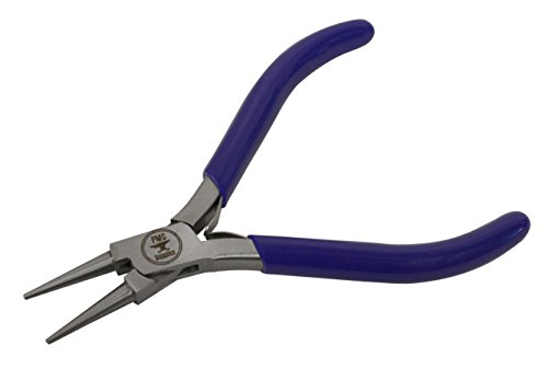 Slim 4-1/2" Round Nose - Blue Jewelry Making Wire Wrapping Beading Pliers