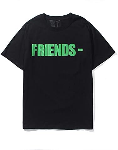 Otto Dobbin New Vlone Trend Men T-Shirt Big V Print Cotton Hip-Hop Summer Tee