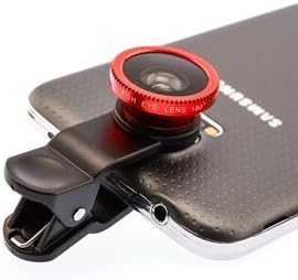 Selfie Pro Lens Clip On 180 Degree Fish Eye Lens+0.65X Wide Angle+10X Macro Lens 3 in 1 Camera Lens for iPhone 6 / 6 Plus, iPhone 5 5S 4 4S Samsung Galaxy S4, S5, S6, Note, Blackberry Black