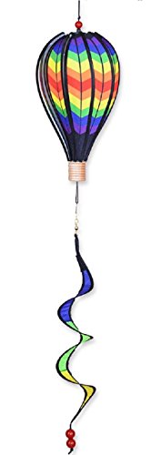 12 in. Hot Air Balloon - Double Rainbow Chevron