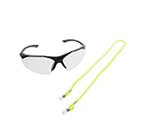 Elvex RX500 Full Lens 1.5 Magnification Ballistic Rated Safety Glasses with Cord