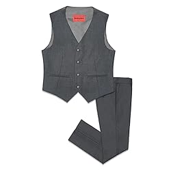 Marvelous World Boys' Suits Slim Fit Vest Set 2